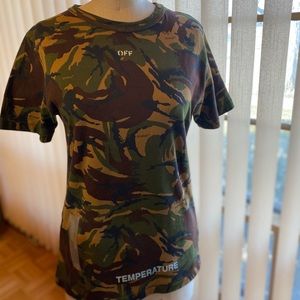 Off-White “Temperature” camo t-shirt